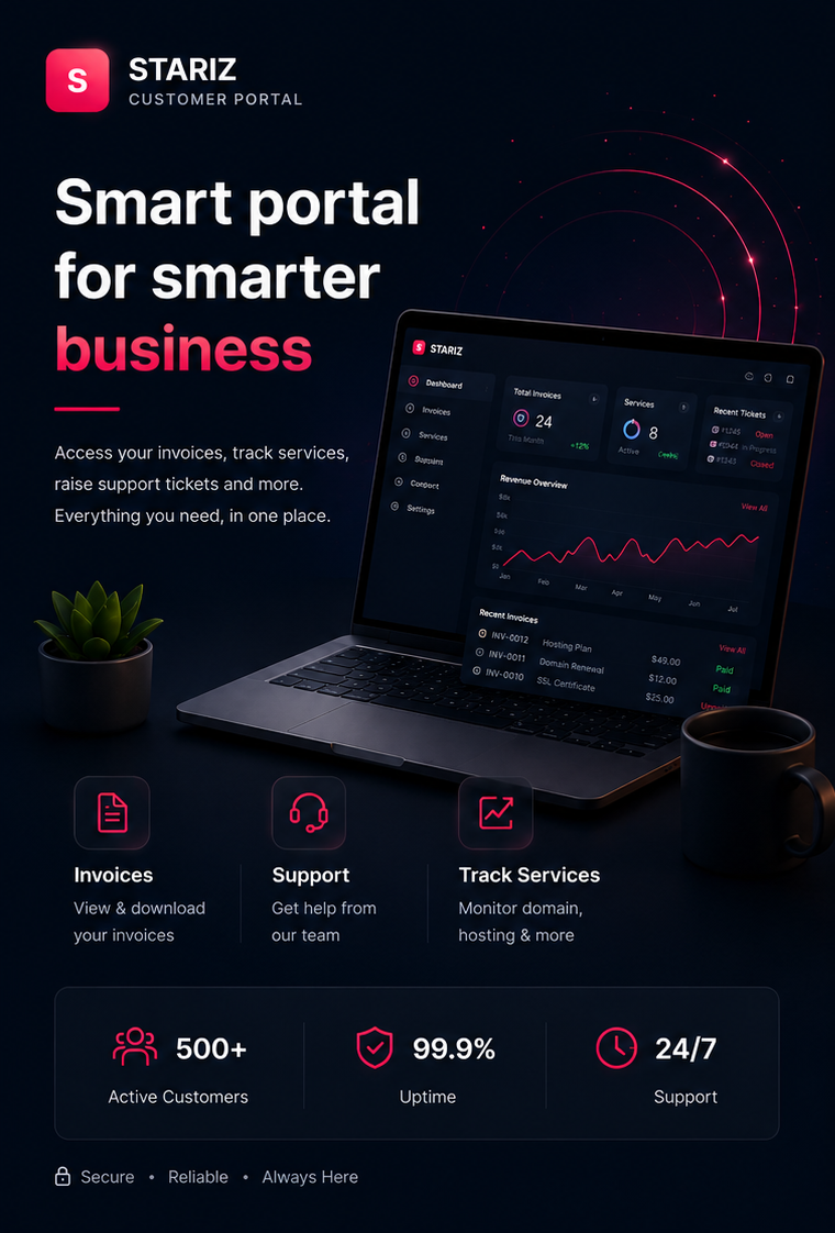 STARIZ Customer Portal — Smart portal for smarter business